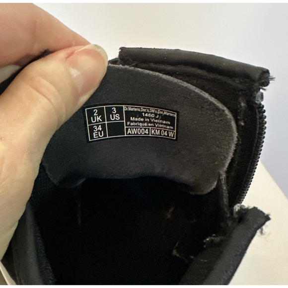 Dr Martens Youth Boots Black Patent Leather Size‎ 3 Classic Kids - Picture 9 of 9